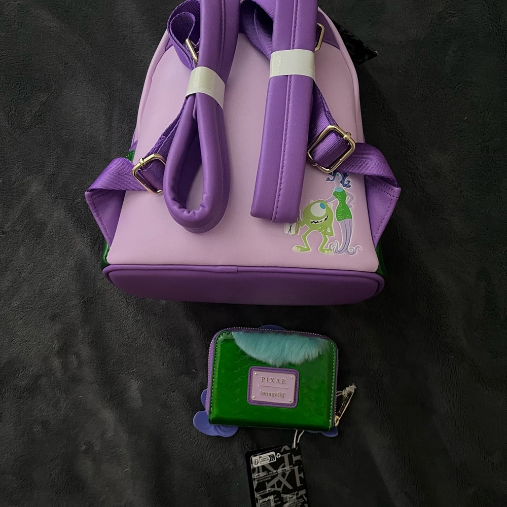 Monsters Inc. Loungefly Mini Backpack and Wallet Set - Picture 2 of 2